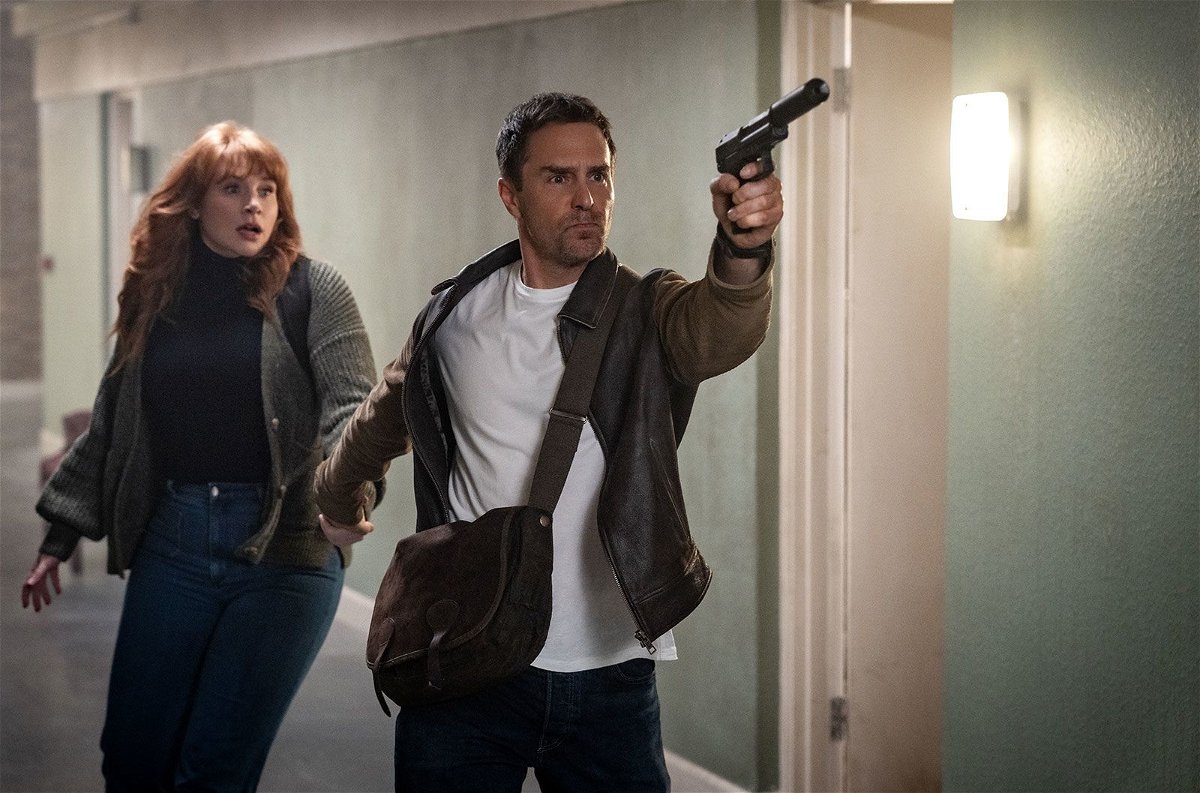 <i>Peter Mountain/Universal Picture</i><br/>Bryce Dallas Howard and Sam Rockwell as an author and spy