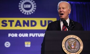 President Joe Biden speaks to United Auto Workers members at the UAW's Community Action Program legislative conference in Washington