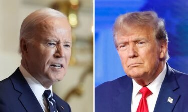 A new CNN poll conducted by SSRS shows former President Donald Trump narrowly ahead of President Joe Biden.