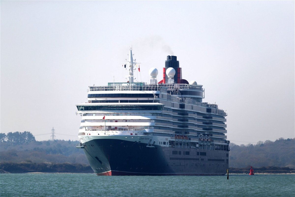 <i>Naomi Baker/Getty Images/File</i><br/>The Cunard cruise ship Queen Victoria is seen on the River Itchen in Southampton
