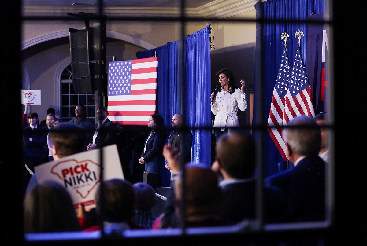 <i>Sam Wolfe/Reuters</i><br/>Nikki Haley speaks during a campaign event in Rock Hill