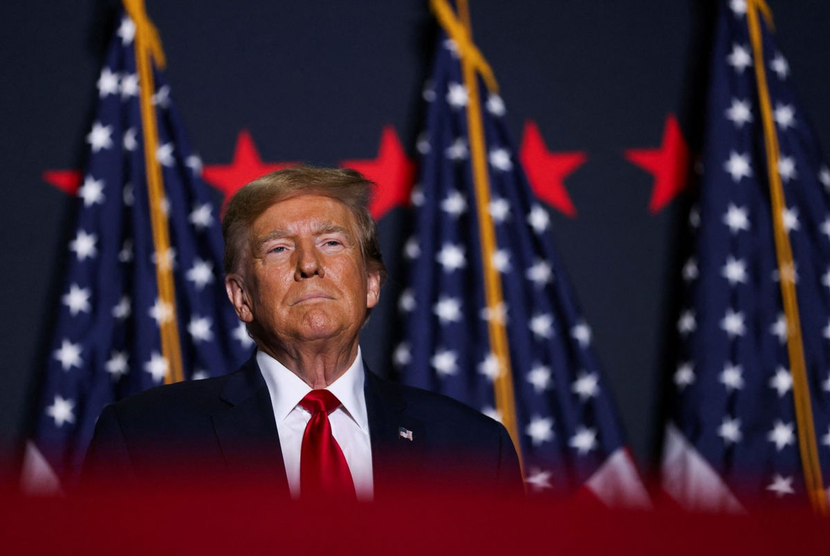 <i>Sam Wolfe/Reuters</i><br/>Republican presidential candidate and former U.S. President Donald Trump attends a campaign event ahead of the Republican presidential primary election in North Charleston
