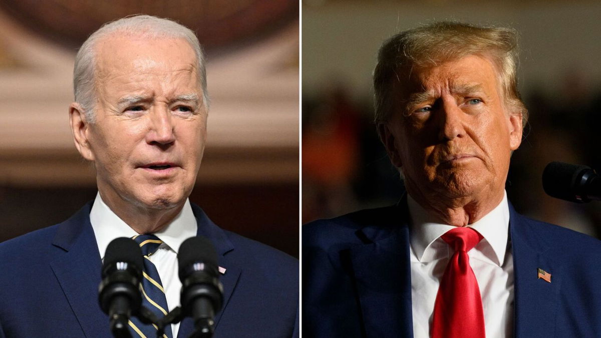 <i>AFP/Getty Images via CNN Newsource</i><br/>Joe Biden’s campaign entered February with nearly $56 million cash reserves while Donald Trump has about $30 million.