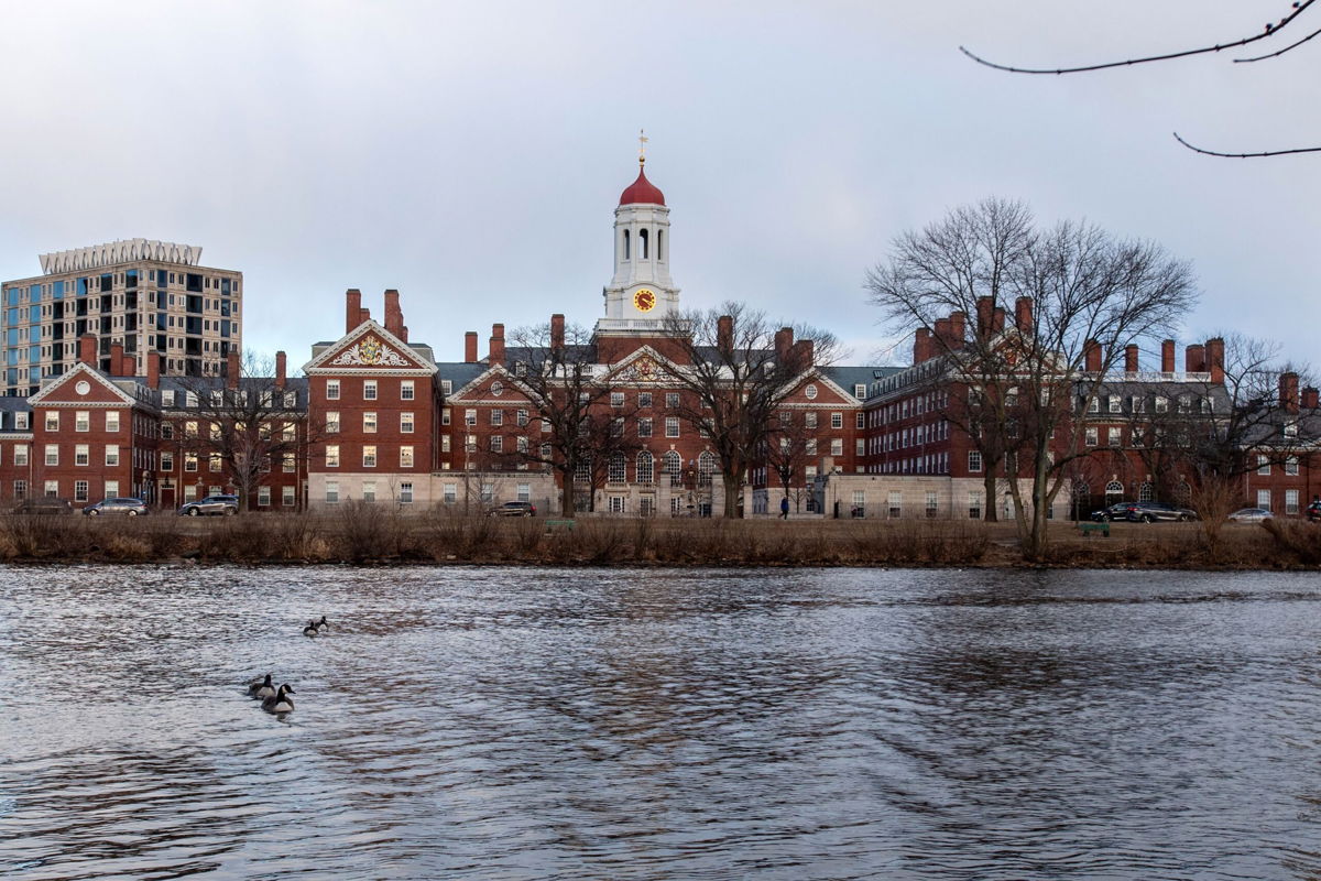 <i>Erica Denhoff/Icon Sportswire/Getty Images via CNN Newsource</i><br/>Harvard University and its interim president have condemned an anti-Semitic cartoon circulated by three campus groups