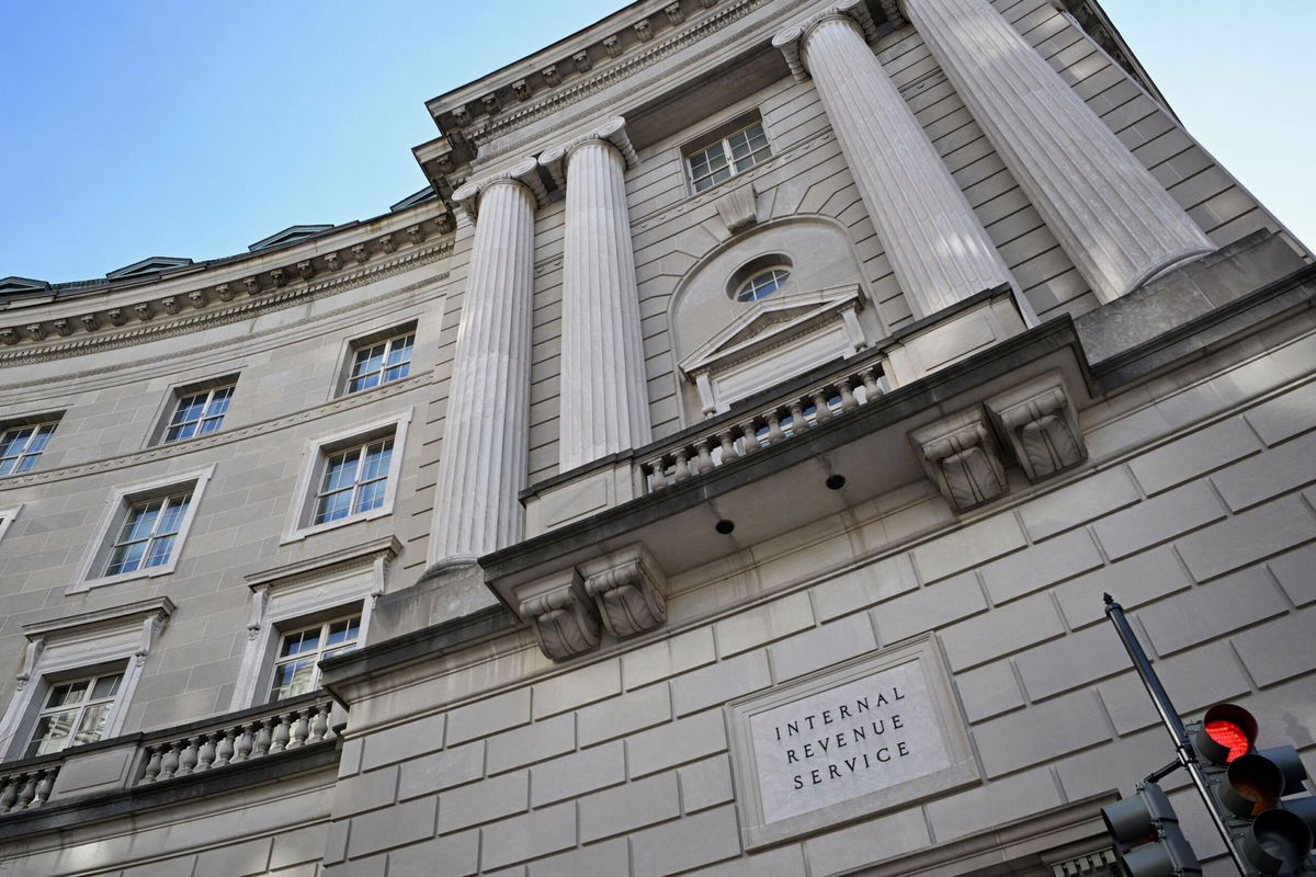 <i>Mandel Ngan/AFP/Getty Images via CNN Newsource</i><br/>The Internal Revenue Service headquarters building is seen in Washington