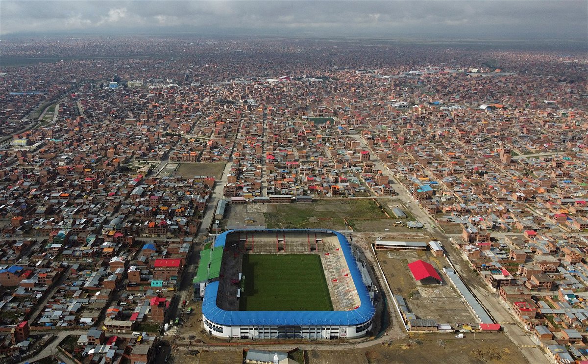 <i>Claudia Morales/Reuters via CNN Newsource</i><br/>General view of El Alto Municipal Stadium