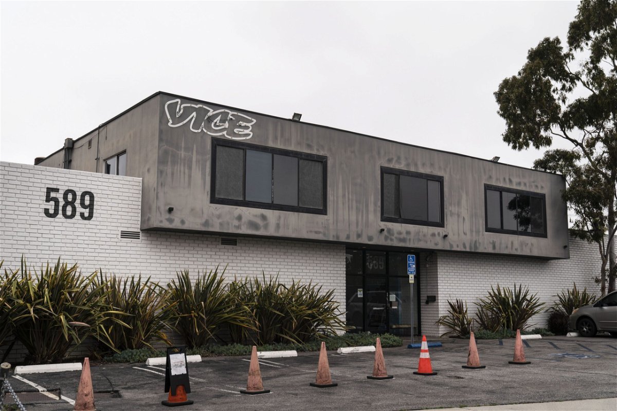<i>Jae C. Hong/AP via CNN Newsource</i><br/>Vice Media's office building is seen in Los Angeles in May 2023.