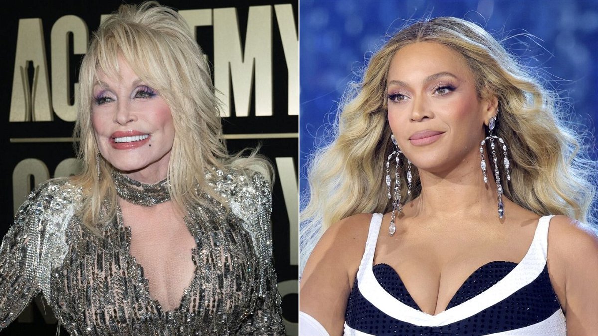 <i>AFP/WireImage for Parkwood/Getty Images via CNN Newsource</i><br/>Dolly Parton congratulated Beyoncé on her new country song hitting number 1 on the Billboard Hot Country Chart.