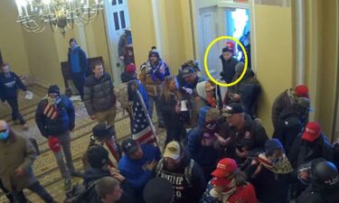 Kevin Alstrup is highlighted as he enters the US Capitol on January 6