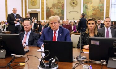 Former President Donald Trump sits in New York State Supreme Court during his civil fraud trial on January 11