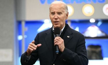US President Joe Biden speaks to members of the United Auto Workers (UAW) at the UAW National Training Center