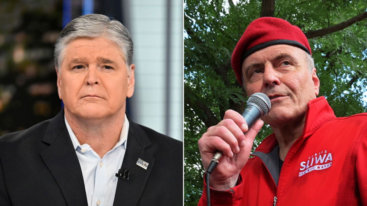 <i>Evan Agostini/Invision/AP/Michael M. Santiago/Getty Images</i><br/>Left: Fox News host Sean Hannity; right: Guardian Angels group founder Curtis Sliwa.