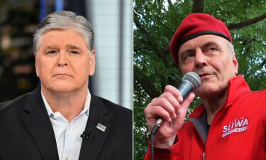 Left: Fox News host Sean Hannity; right: Guardian Angels group founder Curtis Sliwa.