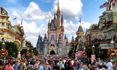 Crowds fill Main Street USA in front of Cinderella Castle at the Magic Kingdom in Lake Buena Vista