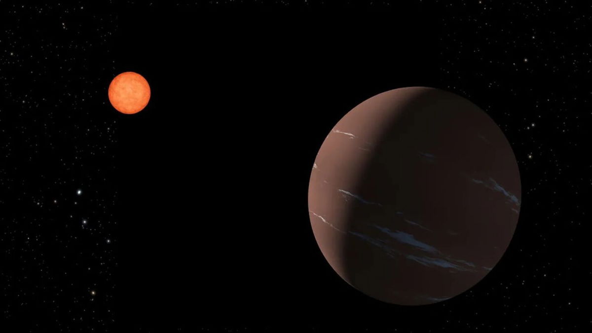 <i>NASA/JPL-Caltech</i><br/>An artist's illustration depicts the 'super-Earth' exoplanet TOI-715b as it orbits within the habitable zone around a red dwarf star.