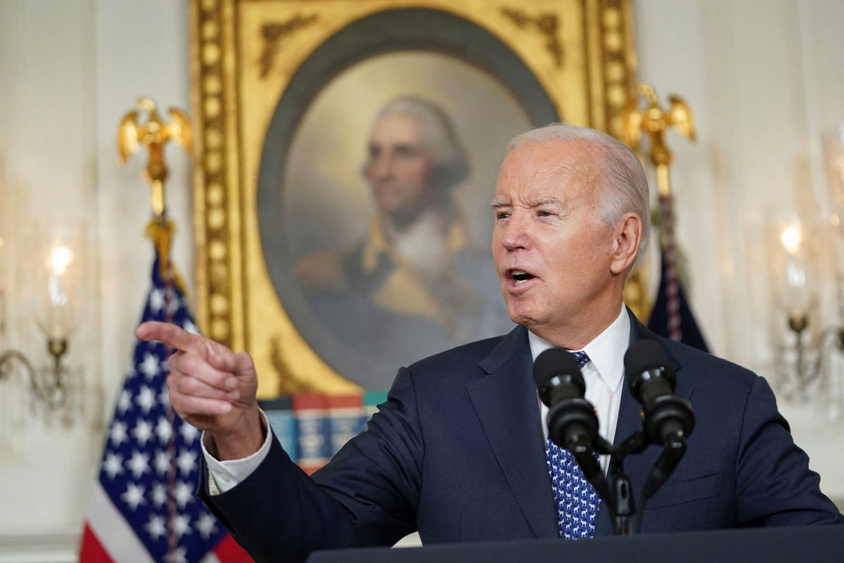 <i>Kevin Lamarque/Reuters</i><br/>President Joe Biden delivers remarks at the White House.