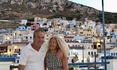 Matt and Cristina love to travel together. Here they are in Greece
