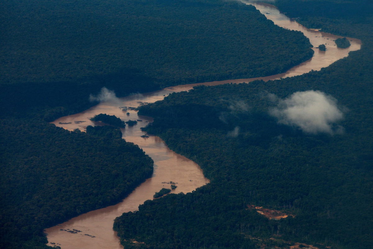 <i>Roberto Cisneros/AFP/Getty Images</i><br/>Aerial view of the Essequibo region taken from Guyana on December 12