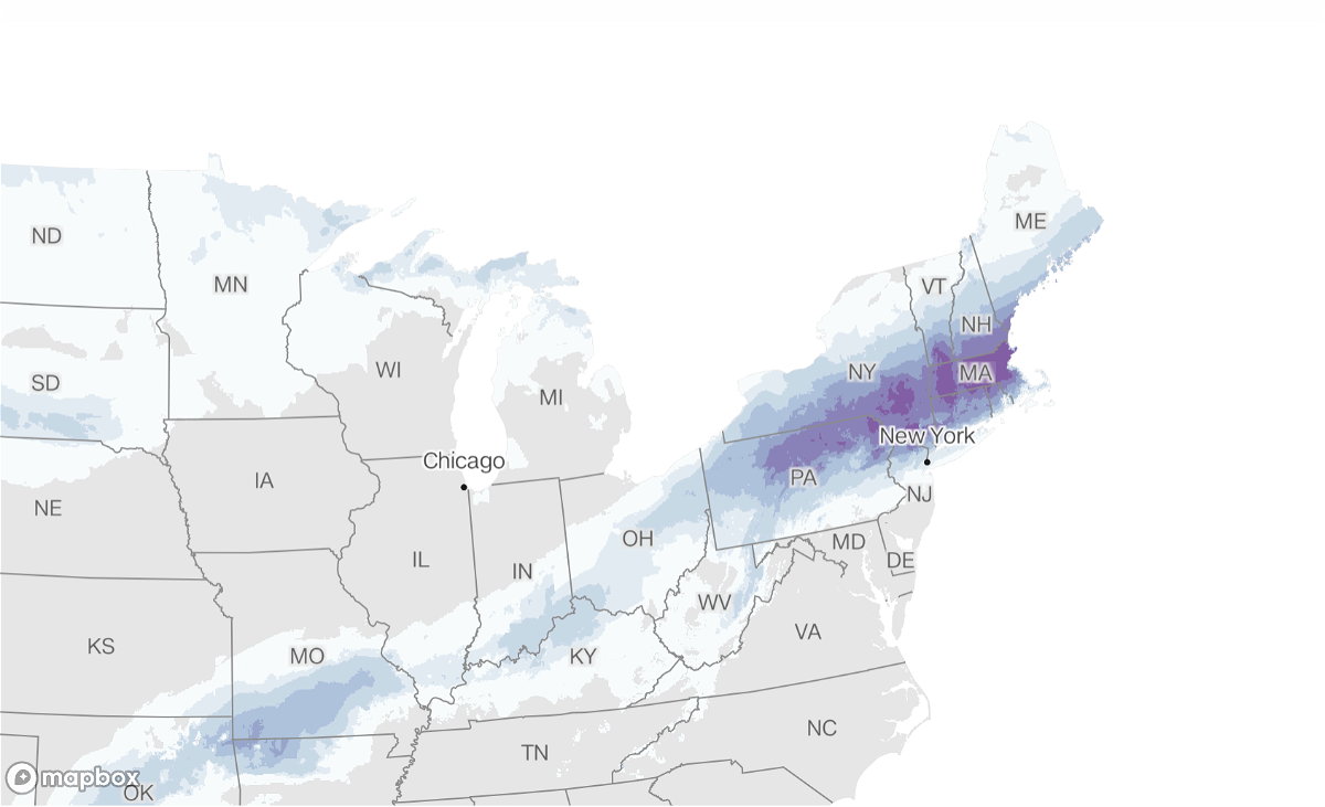 <i>CNN</i><br/>A sprawling storm system is making its way across the Eastern US.