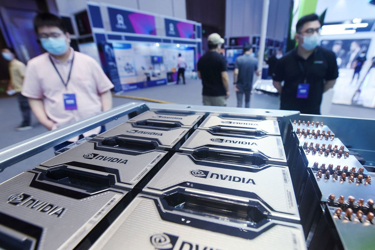 <i>Long Wei/FeatureChina/AP</i><br/>Nvidia’s market capitalization rose to $1.83 trillion on Wednesday