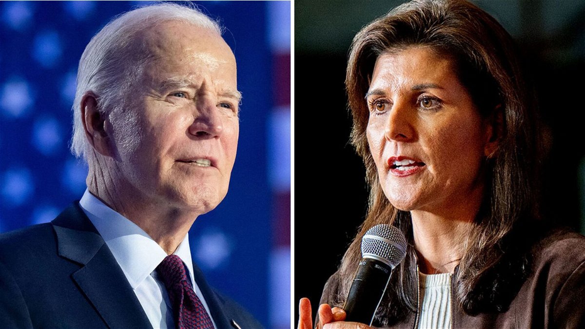 <i>Getty Images</i><br/>Nikki Haley has made a point of talking about Joe Biden's age.