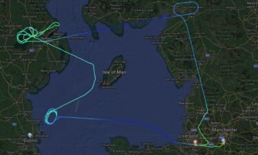 A holding pattern nightmare happened during Storm Isha in January: This Ryanair Manchester-Dublin flight first was on hold around Dublin