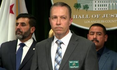 Los Angeles County Sheriff’s Department Capt. Andrew Meyer speaks at a news conference Tuesday.