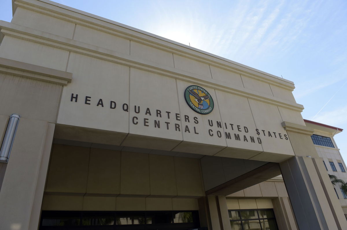 <i>Susan Walsh/AP/File</i><br/>The US on Saturday conducted strikes against a Houthi underwater vessel for the first time since the Red Sea attacks. Pictured are the Headquarters of the US Central Command at MacDill Air Force Base in Tampa