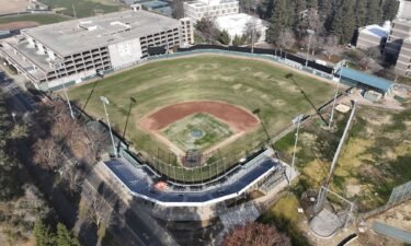 An aerial view of John Smith Field
