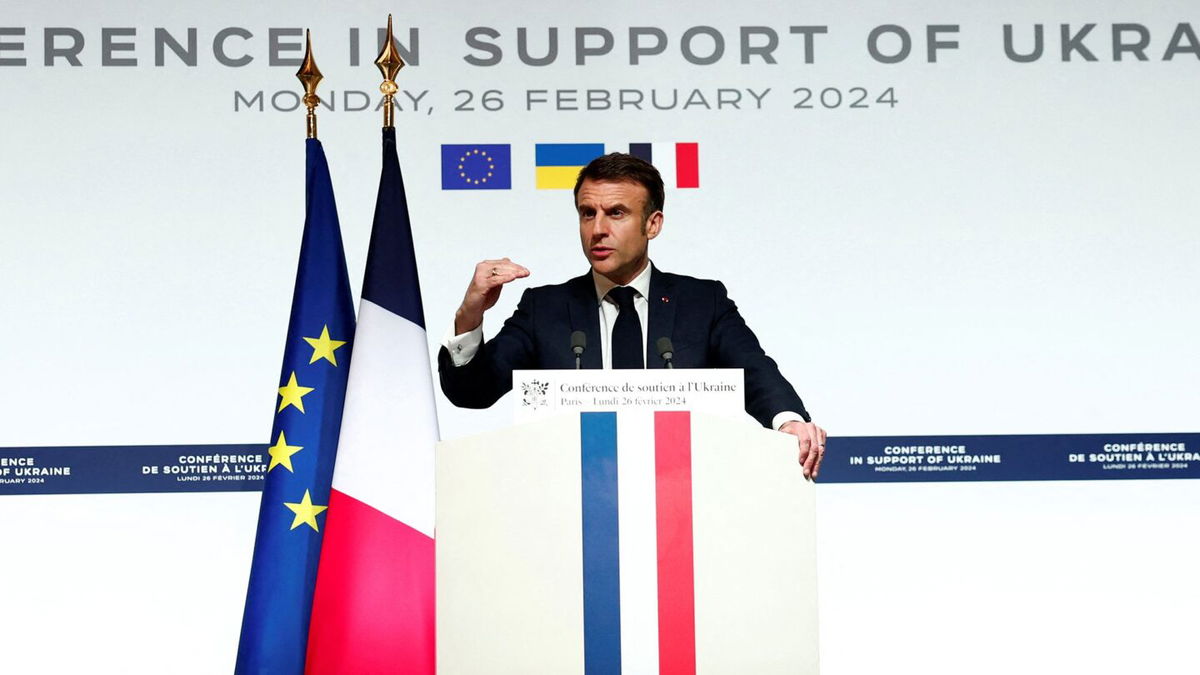 <i>Gonzalo Fuentes/Reuters via CNN Newsource</i><br/>French President Emmanuel Macron floats sending Western troops to Ukraine