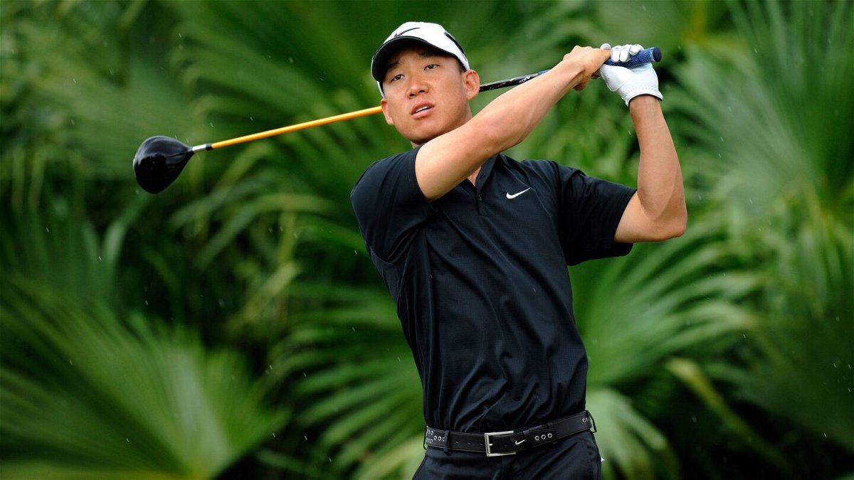 <i>Stan Badz/PGA Tour/Getty Images via CNN Newsource</i><br/>Anthony Kim in action during the 2010 World Golf Championships at Doral Golf Resort and Spa in Florida.