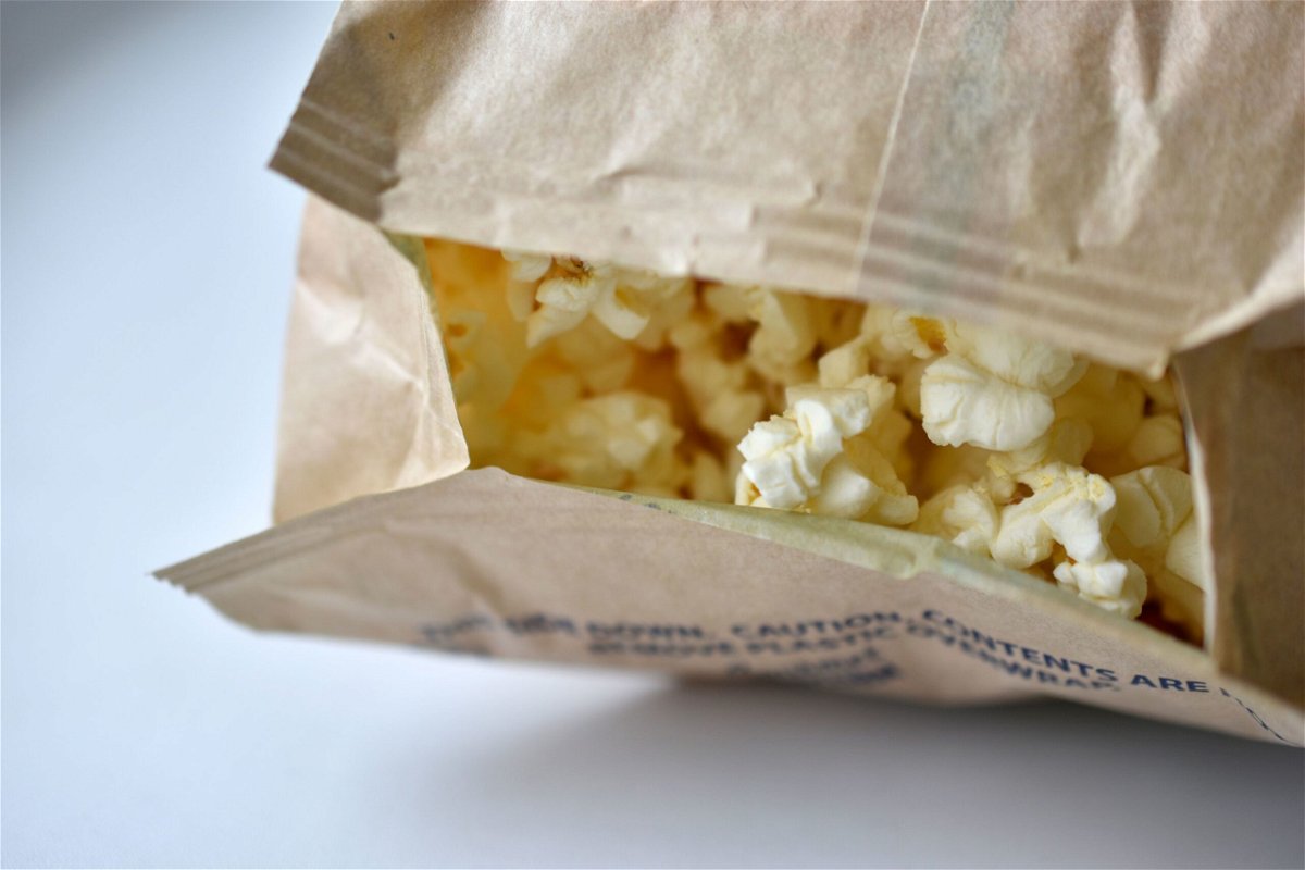 <i>Valeriy Lushchikov/iStockphoto/Getty Images via CNN Newsource</i><br/>Studies have shown that food packaging materials such as microwave popcorn bags are a major source of exposure to certain types of 