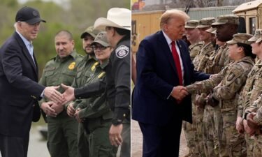 President Joe Biden and former President Donald Trump visited the US-Mexico border on Thursday.