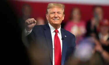 Former President Donald Trump hosts a presidential primary election night party in Columbia