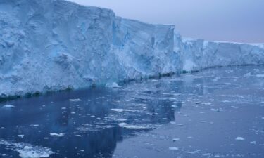 A 2017 photo shows a new iceberg calved from Pine Island Glacier