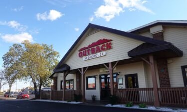 An Outback Steakhouse restaurant in a 2021 photo. The chain’s parent company abruptly shut down dozens of locations around the United States.