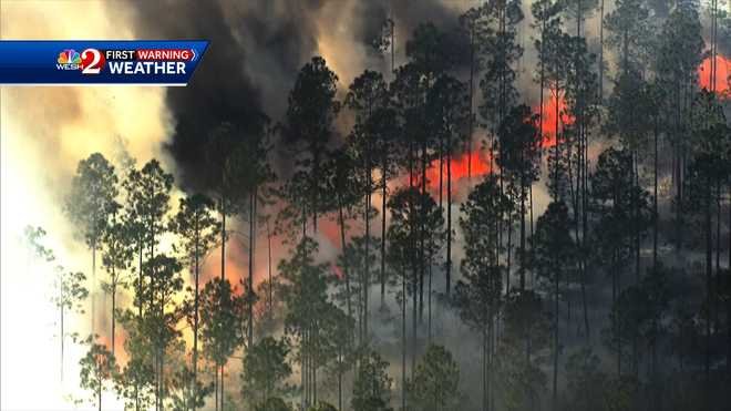<i>WESH</i><br/>The 500-acre burn is causing so much smoke.
