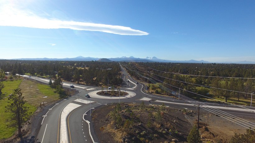 The roundabout at Powell Butte Highway and Neff/Alfalfa Market Road.
More roundabouts are in Deschutes County's future.