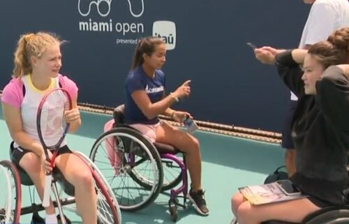 The Miami Open is showcasing its first wheelchair tennis invitational.
