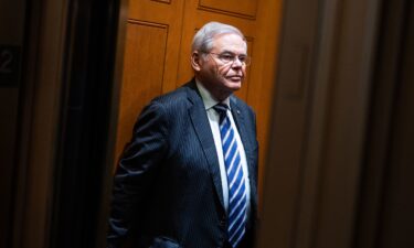 Sen. Bob Menendez after a Senate luncheon in the US Capitol on January 23.