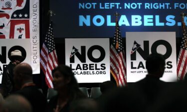 No Labels still doesn’t have a candidate for the 2024 election. No Labels is shown here during their launch on December 13