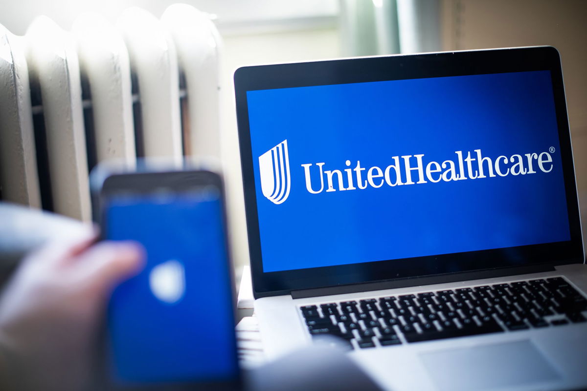 <i>Tiffany Hagler-Geard/Bloomberg/Getty Images via CNN Newsource</i><br/>The United HealthCare Group Inc. logo is seen on a laptop in Hudson