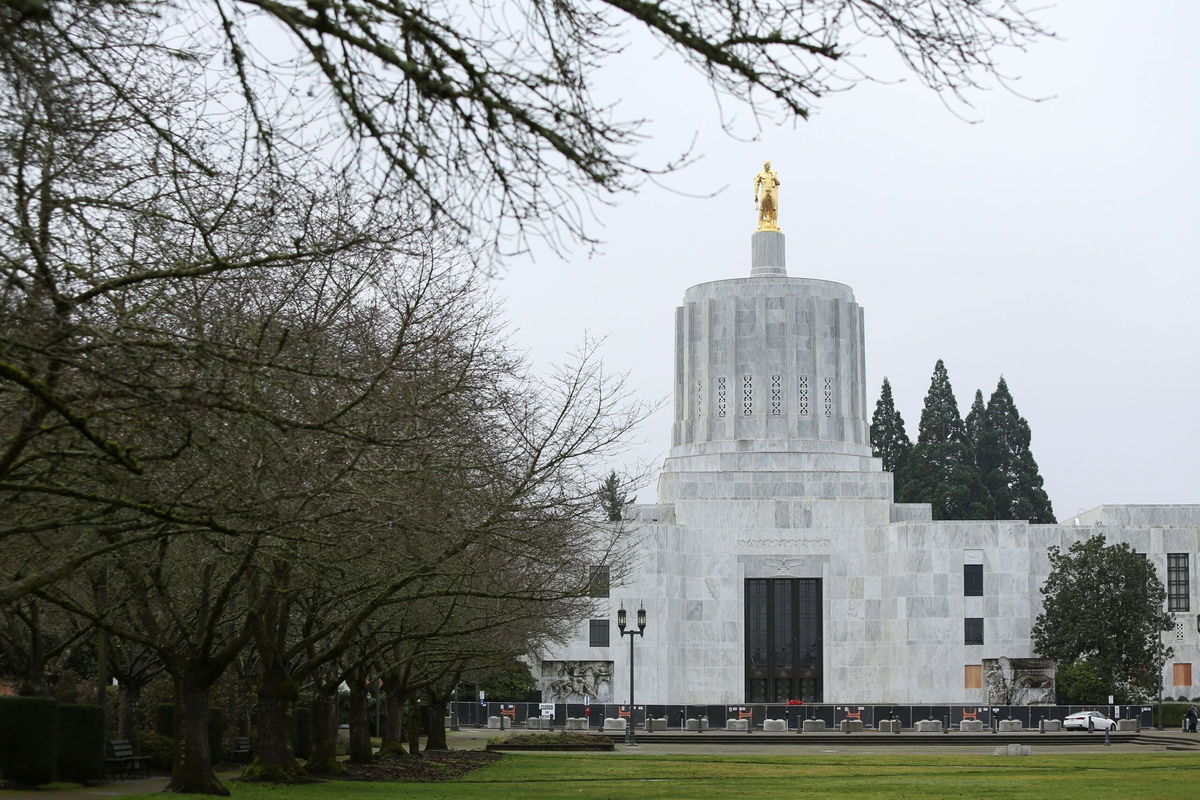 <i>Alisha Jucevic/Reuters via CNN Newsource</i><br/>The Oregon State Capitol in Salem