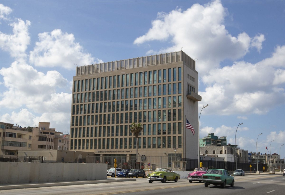 <i>Yander Zamora/Anadolu Agency/Getty Images via CNN Newsource</i><br/>NIH researchers finds no evidence of ‘Havana syndrome’ in brain scans. Pictured is the US Embassy in Havana