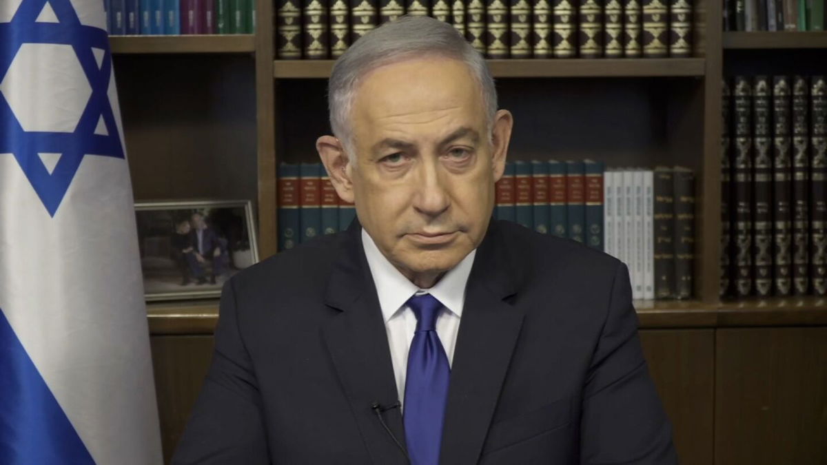 <i>CNN via CNN Newsource</i><br/>Israeli Prime Minister Benjamin Netanyahu spoke to CNN's Dana Bash on Sunday