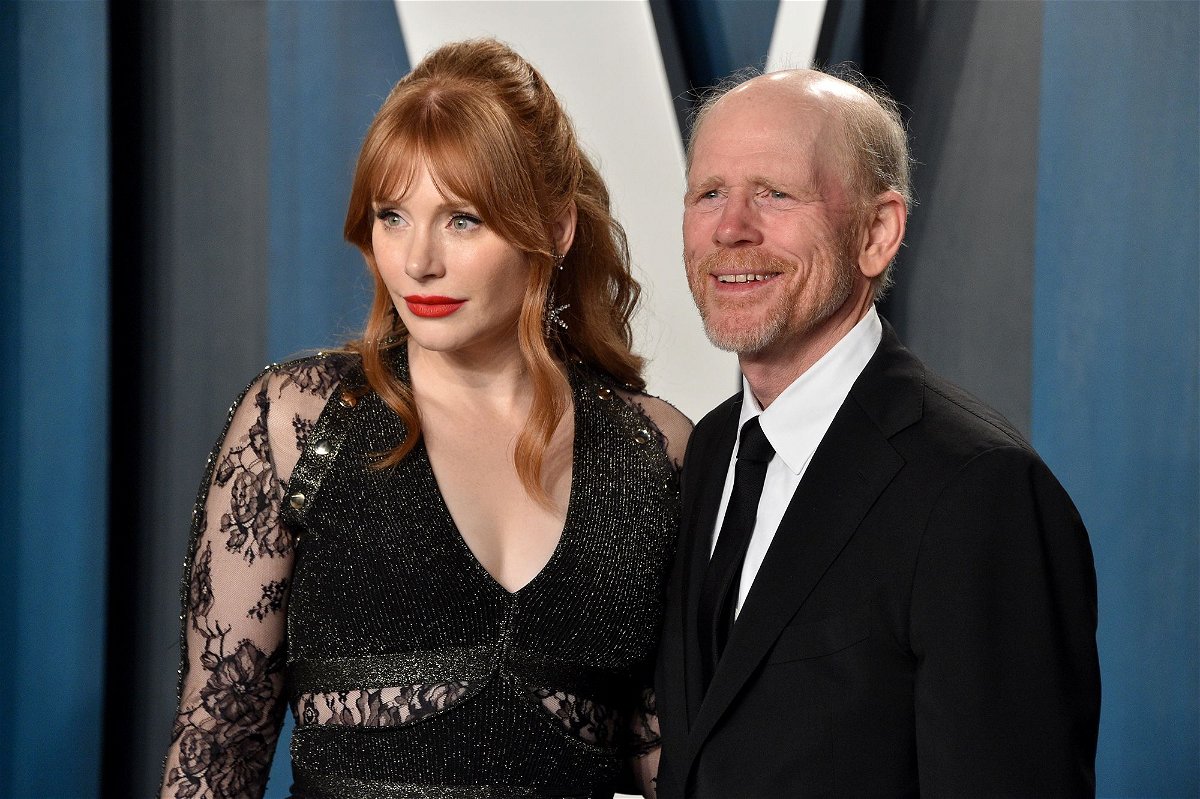 <i>Gregg DeGuire/FilmMagic/Getty Images via CNN Newsource</i><br/>Bryce Dallas Howard and Ron Howard in 2020.