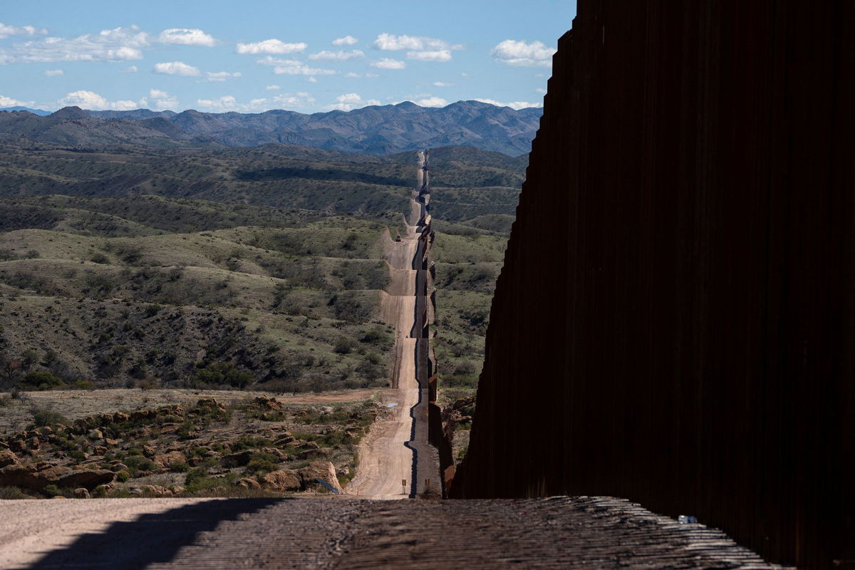 <i>Rebecca Noble/Reuters/File via CNN Newsource</i><br/>Part of the US-Mexico border is seen near Sasabe