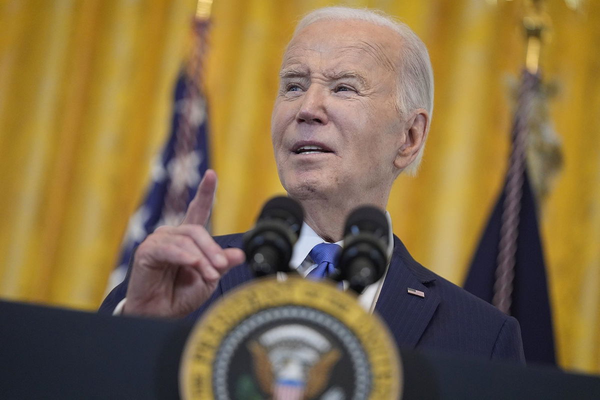 <i>Evan Vucci/AP via CNN Newsource</i><br/>President Joe Biden