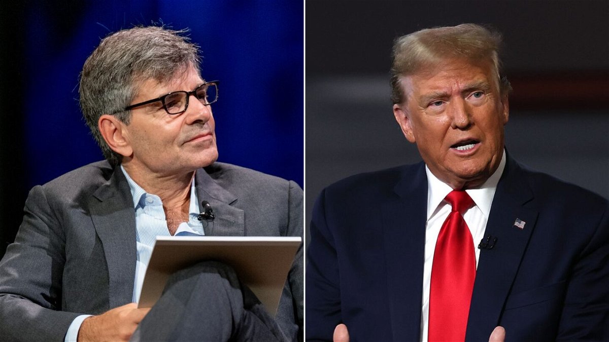 <i>Roy Rochlin/Justin Sullivan/Getty Images via CNN Newsource</i><br/>Former President Donald Trump is suing ABC News and George Stephanopoulos for defamation over assertions the anchor made in an interview with Republican Rep. Nancy Mace.