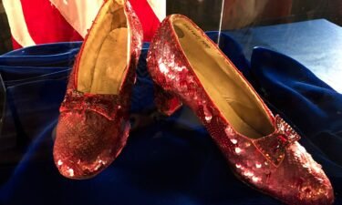 Ruby slippers once worn by Judy Garland in the "The Wizard of Oz" have made their way back to their former owner